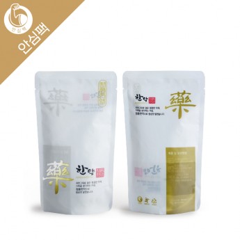 [안심팩]정품한약 약 골드 금별 파우치-무광 4000장